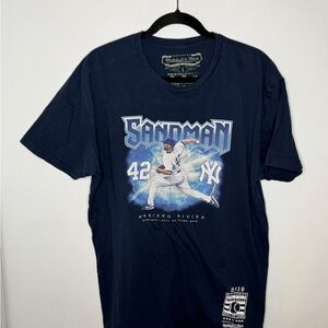Mitchell & Ness Navy Sandman Mariano Rivera Graphic Tee